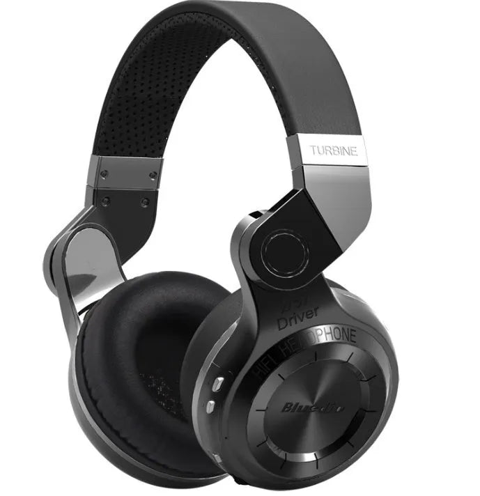 Blue String T2 Smart Edition 4.1 Bluetooth over-ear headphones with a metal folding frame in black or white.