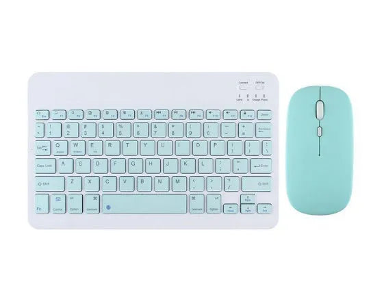 Bluetooth wireless keyboard for tablet computers in multiple colour options including dark green and white