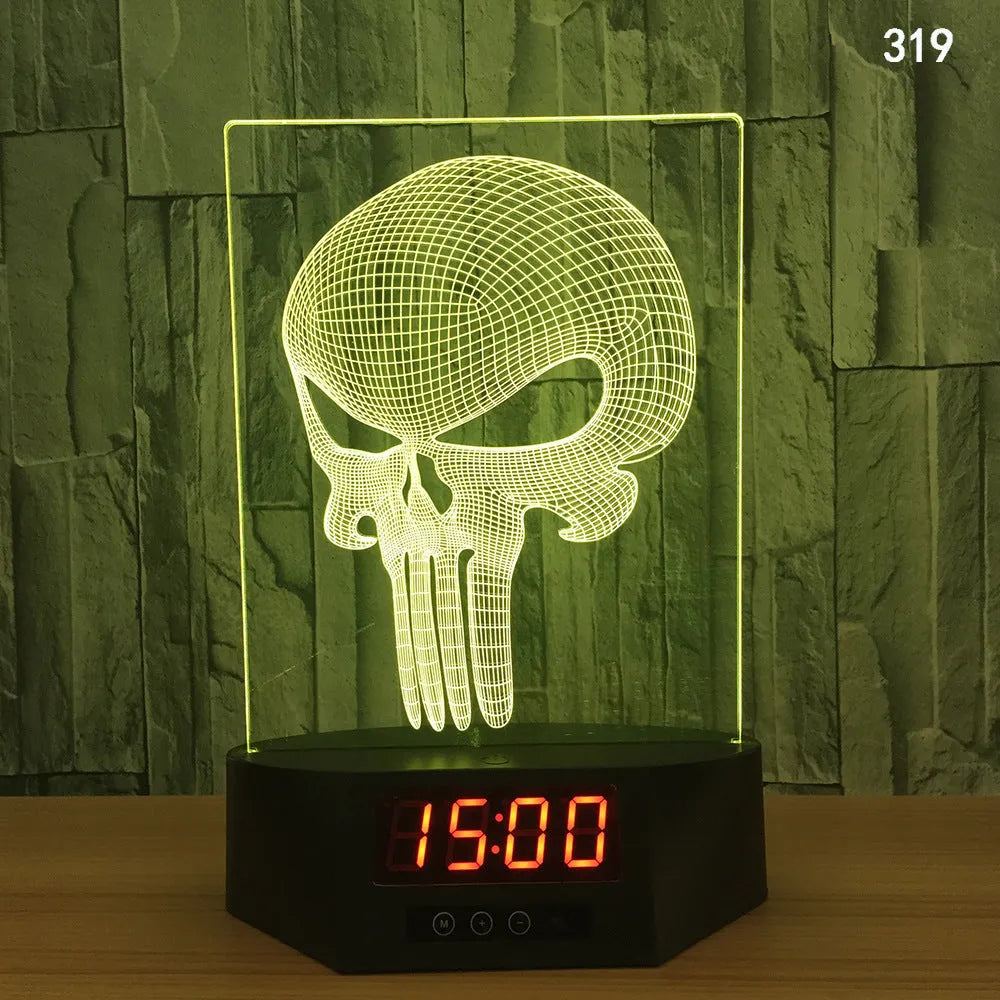3D glowing dolphin night light LED table lamp with remote control on wooden surface