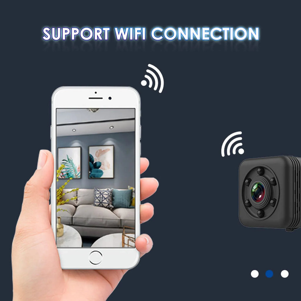 Black sq29 waterproof sports action camera with extended 240 minute battery life