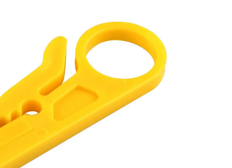Yellow mini portable wire stripper tool with 0.6mm stripping diameter