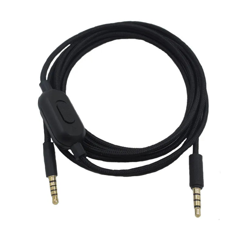 Black universal audio cable with oxygen-free copper construction measuring 1.5 metres