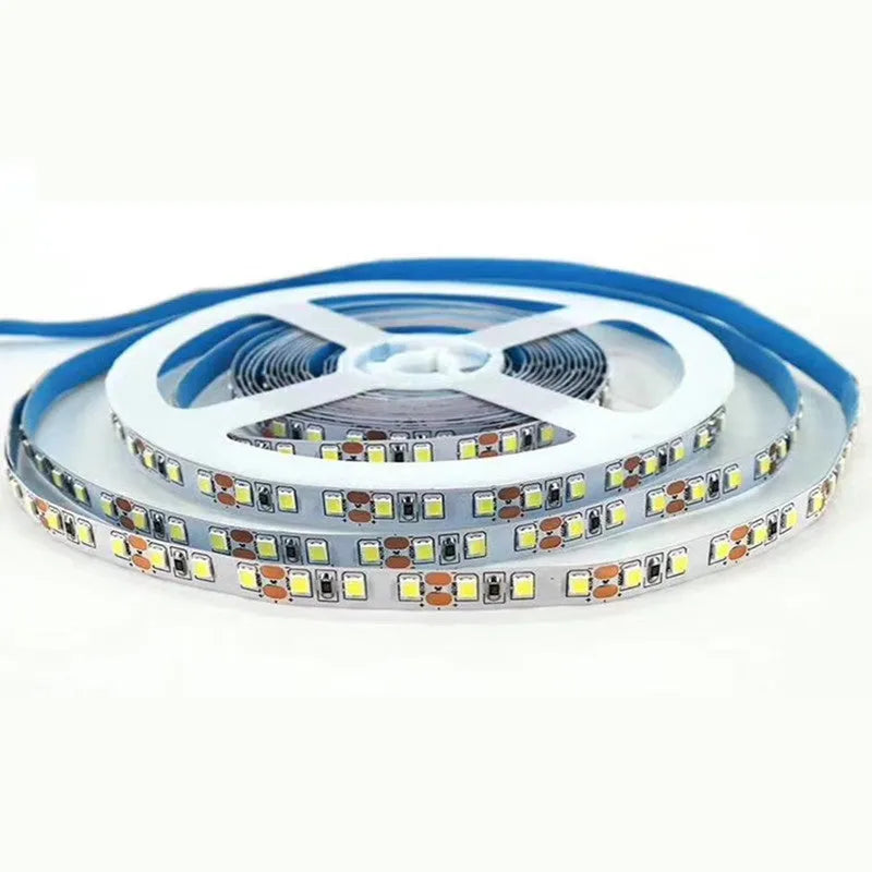 2835 and 5050 LED strip lights for supermarket shelf illumination showing two density options