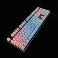 109-key PBT double-colour dip-dyed OEM keycap set with positive engraving, six colour options, keycaps only
