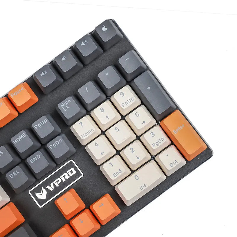 109-key PBT double-colour dip-dyed OEM keycap set with positive engraving, six colour options, keycaps only