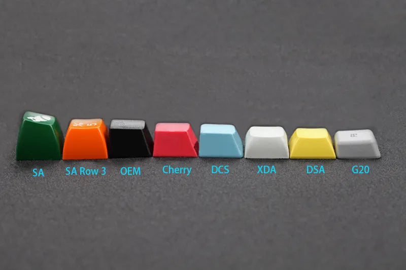 109-key PBT double-colour dip-dyed OEM keycap set with positive engraving, six colour options, keycaps only
