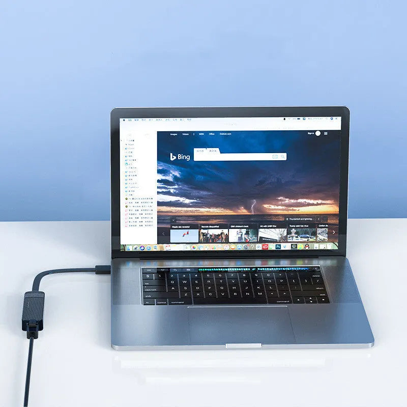 ORICO USB to RJ45 100Mbps network adapter in black for laptop
