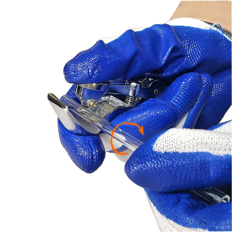 Zinc alloy manual glass tube cutter tool with 45mm cutting capacity for glass rods and tubes