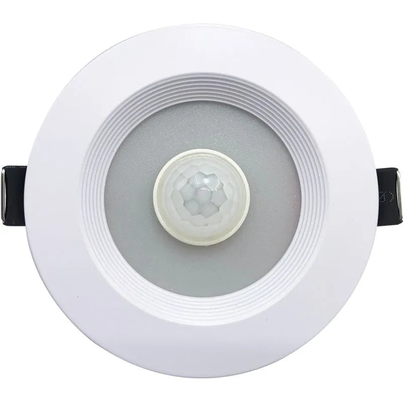 Aluminium infrared sensor LED down light for ceiling mounting with motion activation