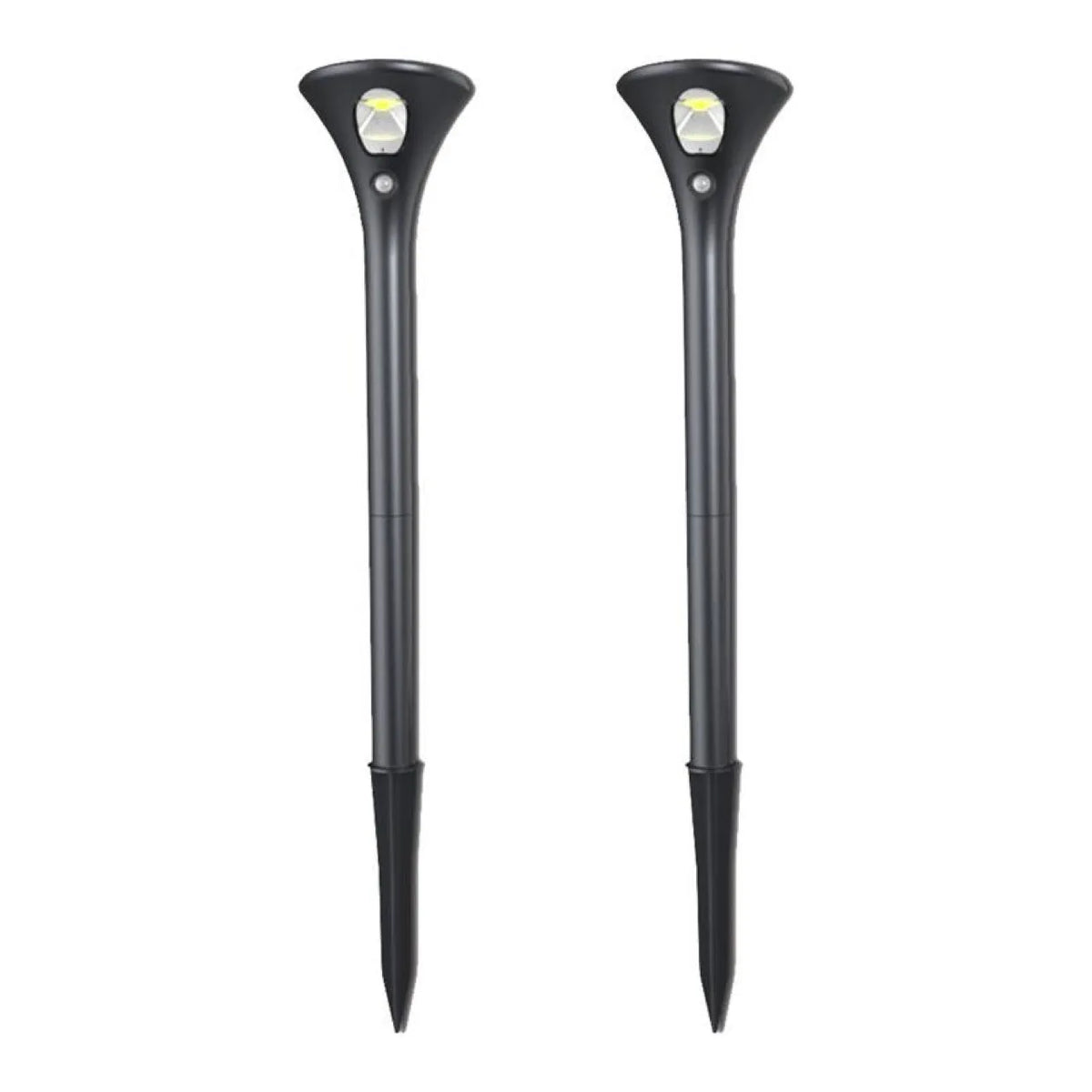 Solar induction ground plug light with lamp pole for garden pathway illumination
