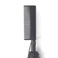 Electric straight hair curling comb copper surface alloy ABS 29.5cm brass black UK plug styling tool