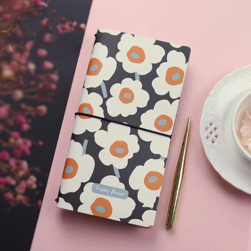 TN hand book soft cover notebook with simple design for writing, showing colour options A through E