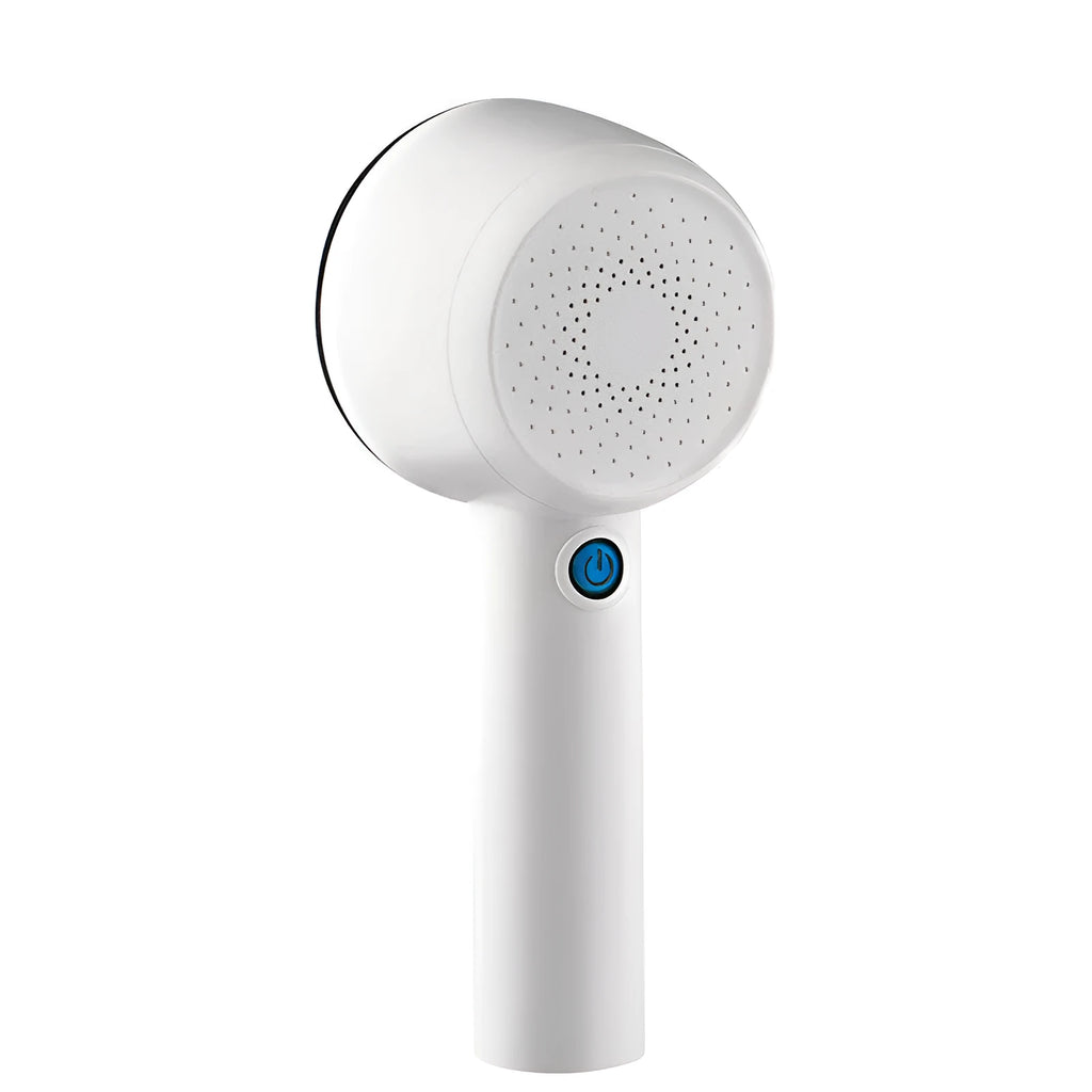 White rechargeable electric clothes shaver for removing pilling from jerseys and knitwear