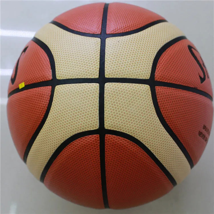 Genuine 12 Pieces Basketball GG7X No. 7 soft leather PU ball red colour indoor outdoor wear-resistant