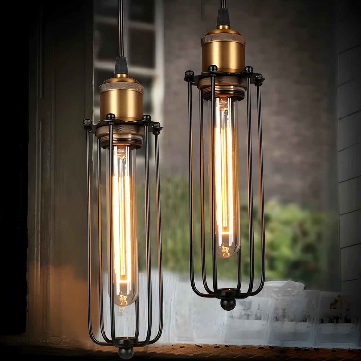 Brown iron Nordic retro industrial gladiator chandelier pendant light fixture for ceiling mounting