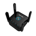 PIXLINK AC24 dual-band wireless router in black or white with UK power adapter