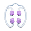 Purple annular silicone leg massage roller fitness equipment