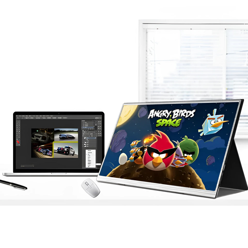 Zeuslap 15-inch ultra-thin portable monitor with HDMI and USB-C cables