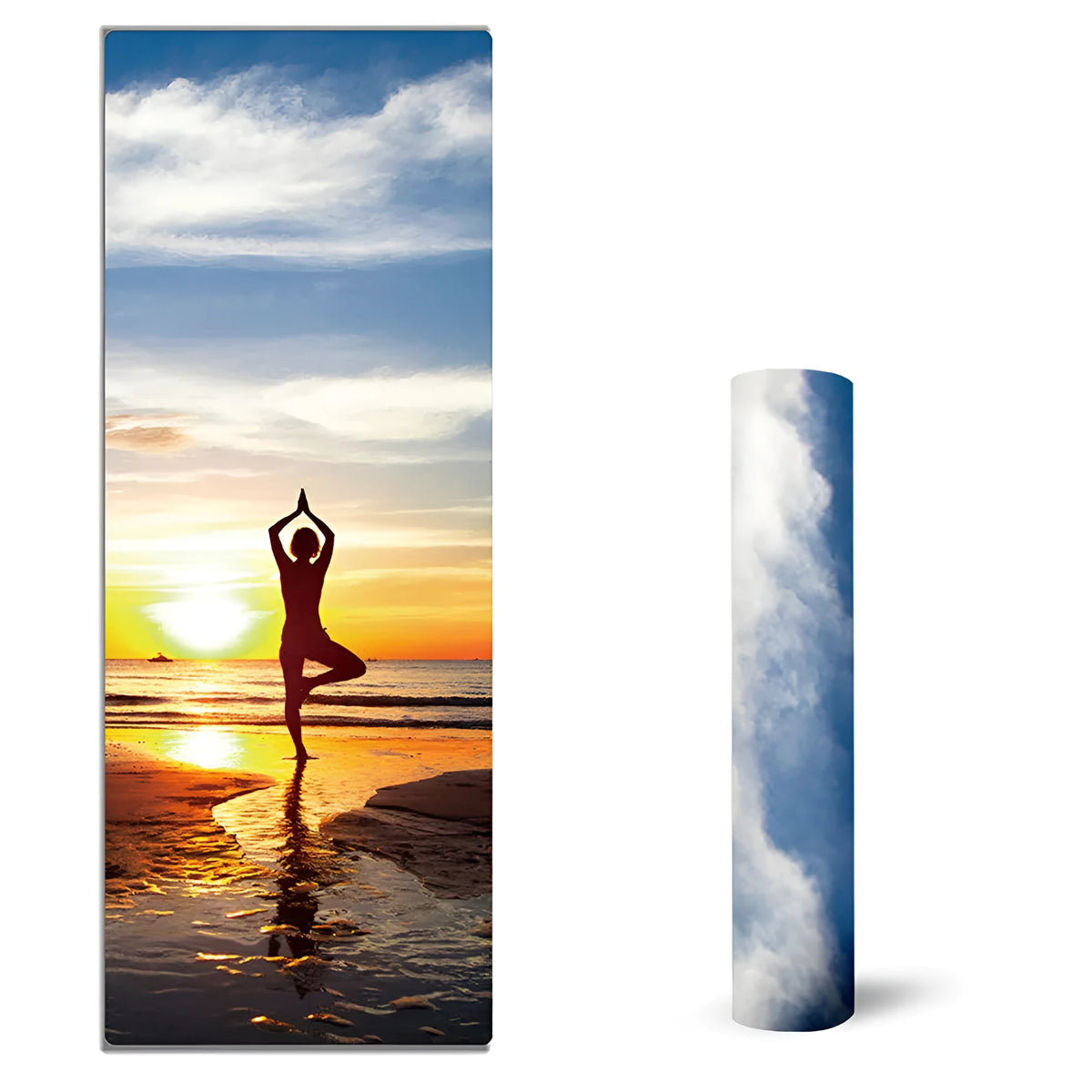 Suede yoga mat 183x68cm 1.5mm non-slip for yoga Pilates home fitness, five style options