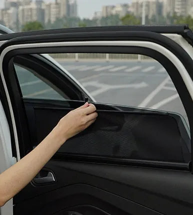 Black translucent polyester roller blind side window shade for Geely EC7 Binyue Bo Ruixingyue Vision GX7