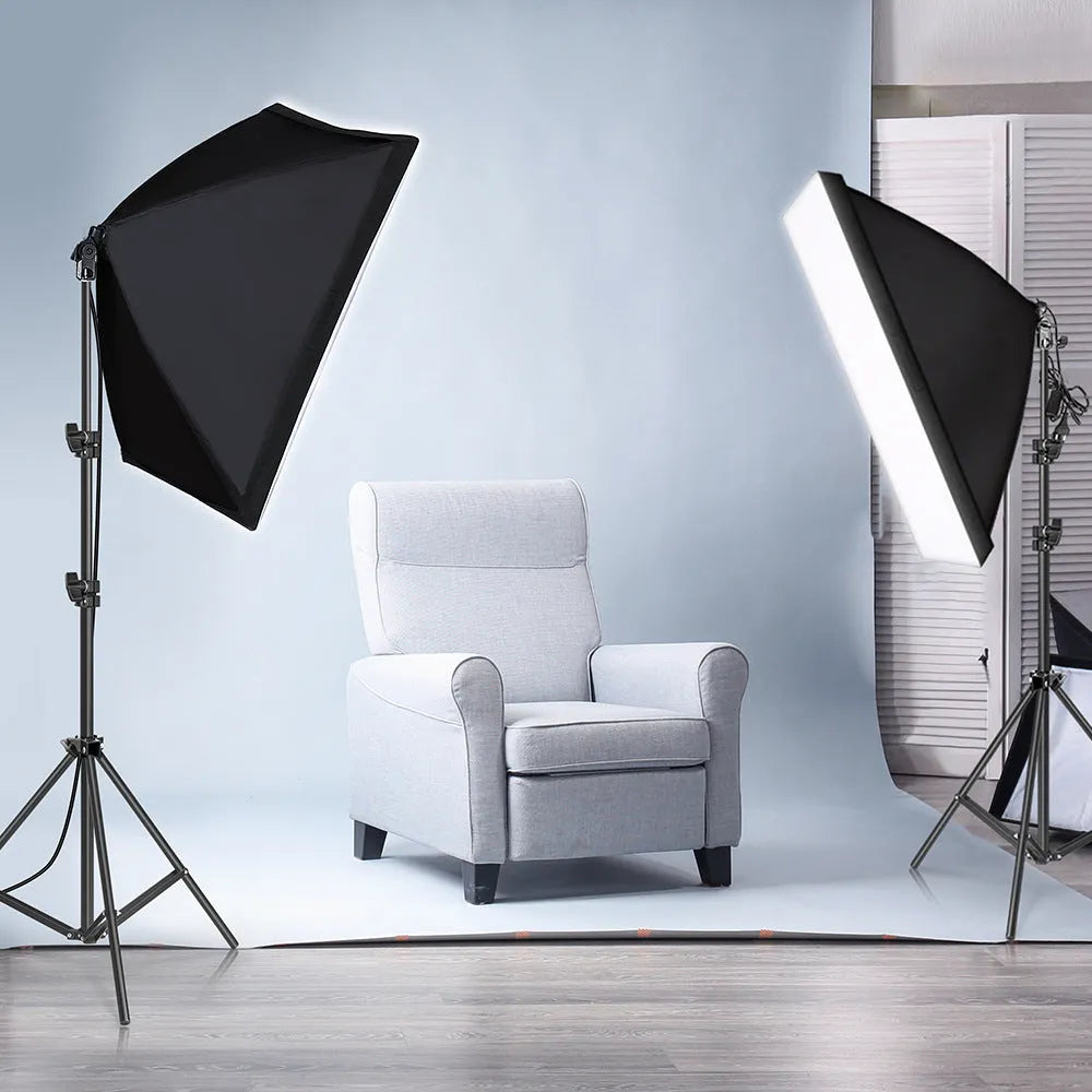 LIBEN 50x70cm photography softbox kit with 2 metre light stand and soft light cloth