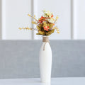 Medium ceramic countertop vase for artificial flowers and dried flowers in a simple modern style, single vase