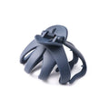 Children's hair clips in small and large sizes with green, dark blue, wine red, black, dark pink, and blue grey colour options