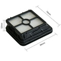 Replacement roller brush set for Bissell 1866 1868 1926 1785 with filter and four brushes, PC and cotton, 25x14x5cm
