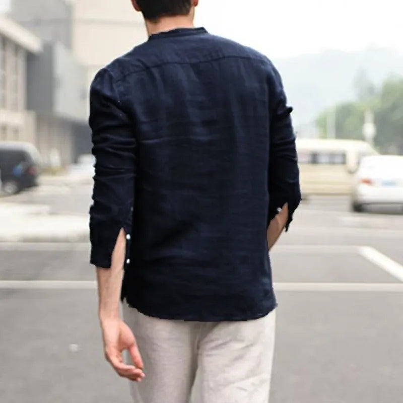 Men's summer plaid collar turn-down short sleeve shirt in khaki colour, slim fit, front view