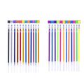 Shiny metal quicksand gel pen set for dark paper, with pearlescent, metallic and jelly pen styles.