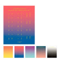 Ten sheets of gradient Morandi colour label stickers in an Elegant palette.