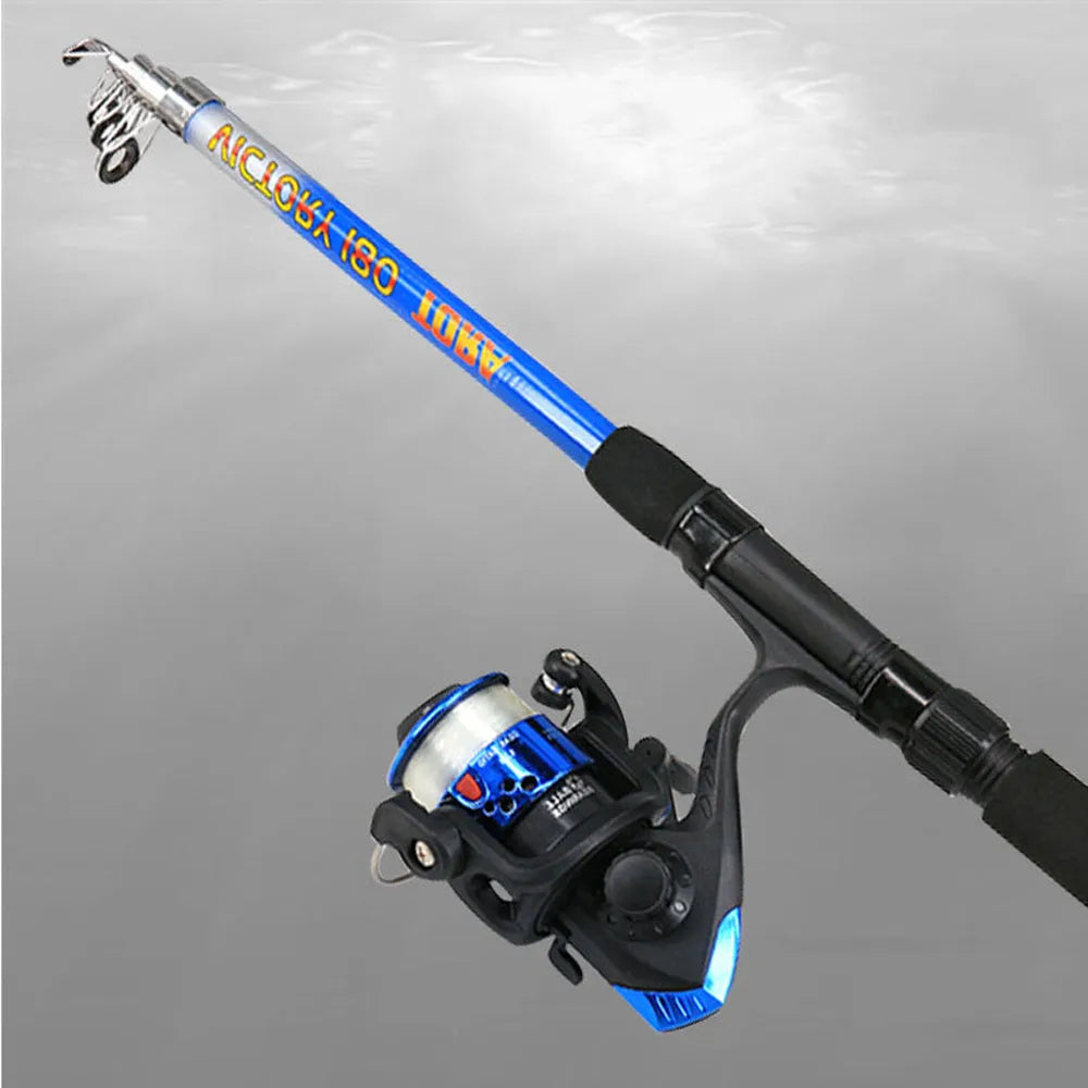 Sea pole fishing rod set with nylon rod, 50cm waterproof gear bag, DL plastic and JM metal wire wheel sets