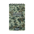 Spiral-bound waterproof office notebook in camouflage colour with stone paper pages
