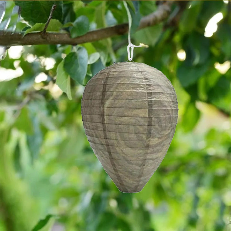 Colourful paper beehive lantern measuring 22 by 28 centimetres