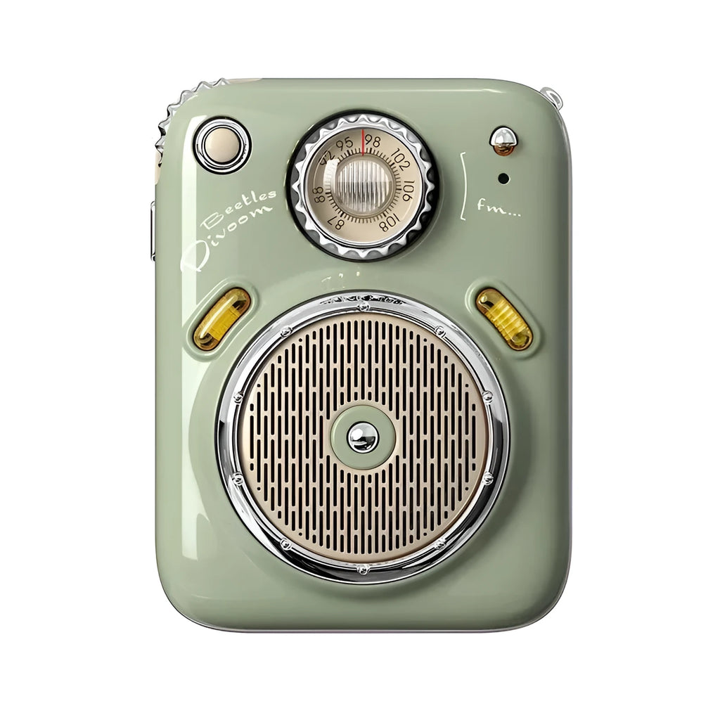 FM four in one smart Bluetooth speaker smart radio, 64x48x35mm, 141g, green pink red white