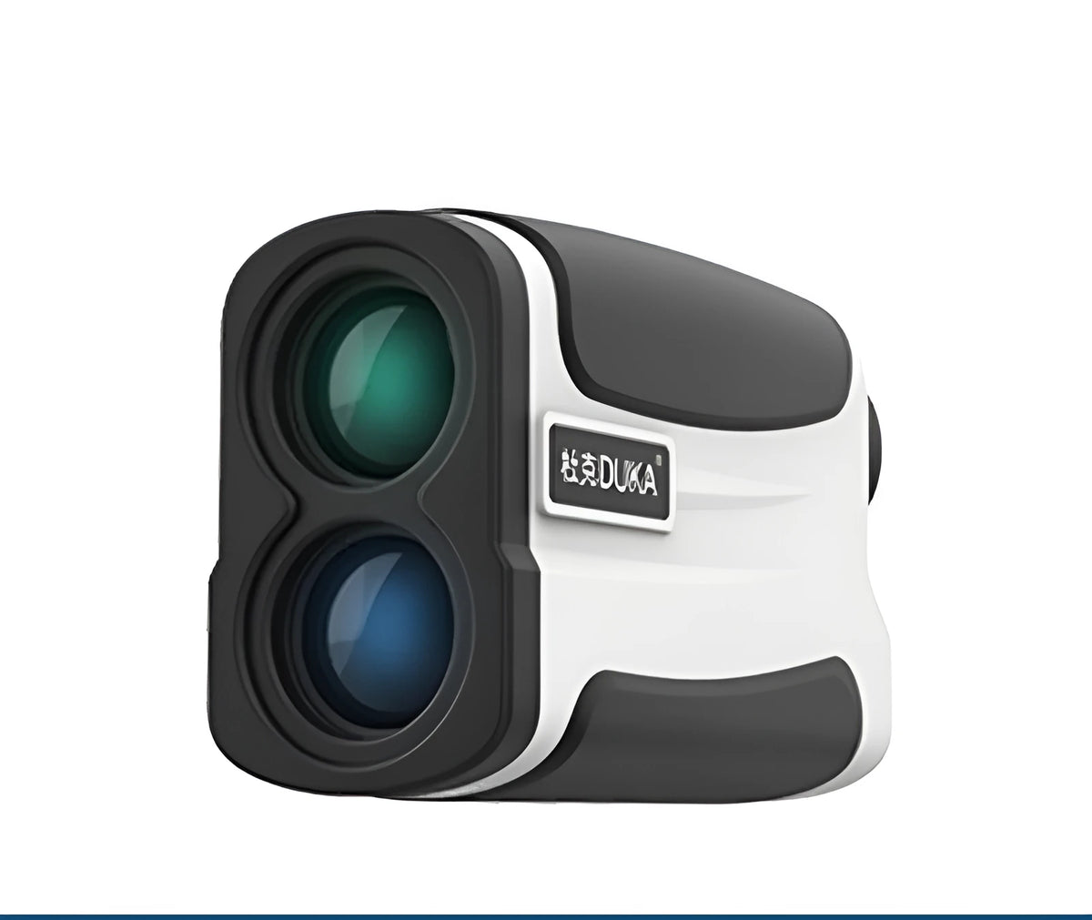 Golf laser rangefinder telescope showing distance measurement display with multiple model options