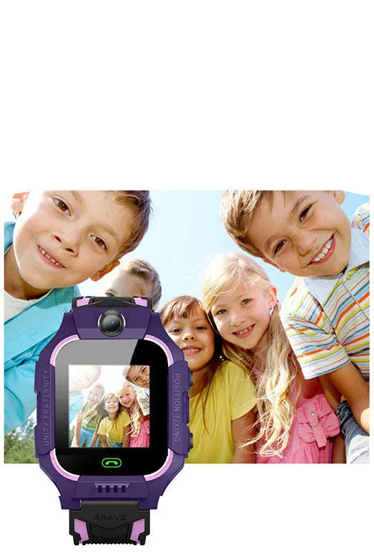 Z6 Q19 children's smart phone watch in green, purple or red with 1.44 inch touch screen display