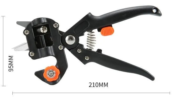 Alloy steel seedling grafting pliers with replaceable blade for fruit tree pruning, Classic Liteback style