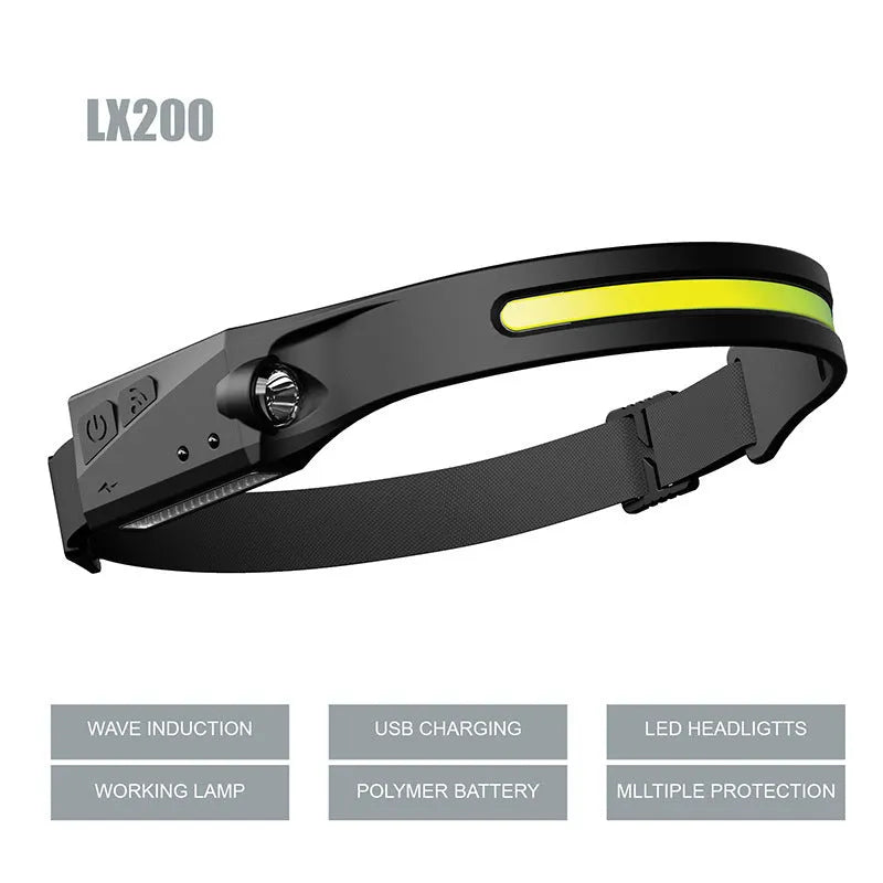 Multifunctional fishing light with silicone body, touch switch and 1200mAh battery