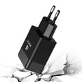 Dual-standard travel charger with European and American plugs for mobile phone USB charging