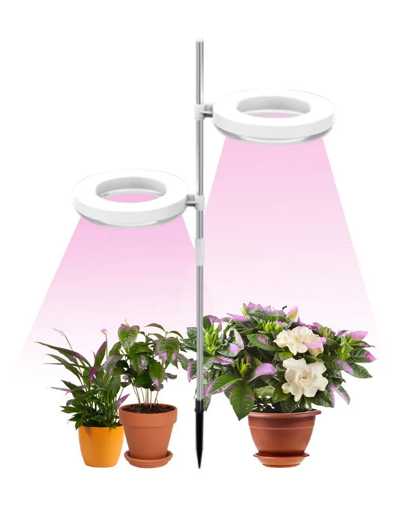 A compact, white, desk-mounted LED plant growth lamp with a slim 160mm long PC plastic body.