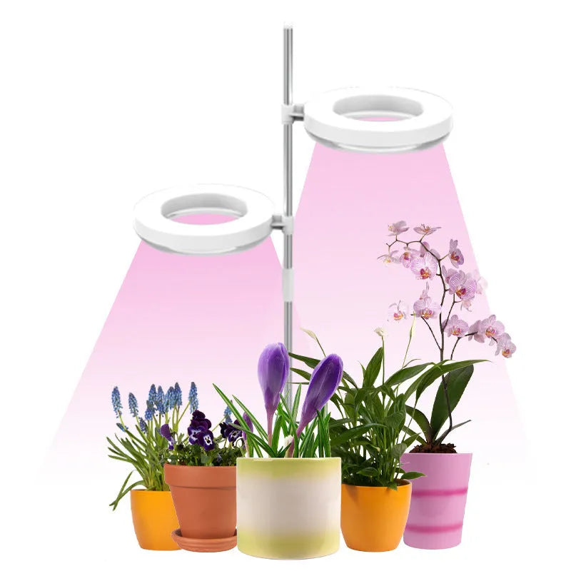 A compact, white, desk-mounted LED plant growth lamp with a slim 160mm long PC plastic body.