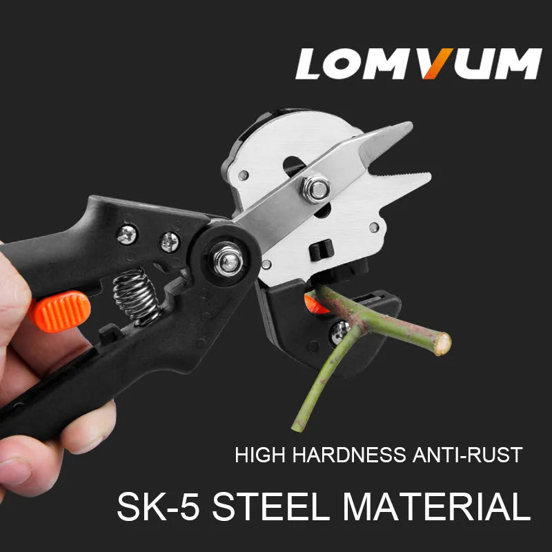Alloy steel seedling grafting pliers with replaceable blade for fruit tree pruning, Classic Liteback style