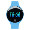 Smart watch with 0.66-inch screen showing time display on wrist with Bluetooth pedometer and vibrating alarm functions