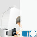 White USB desk lamp with touch controls and eye protection features for study environments