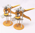 Adjustable tile raising positioner for concrete floor levelling with metal alloy construction measuring 23.5x6.5cm