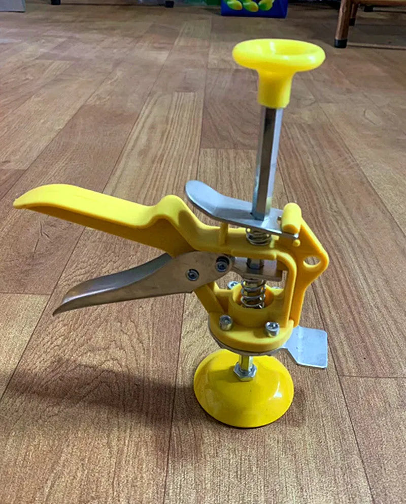 Adjustable tile raising positioner for concrete floor levelling with metal alloy construction measuring 23.5x6.5cm