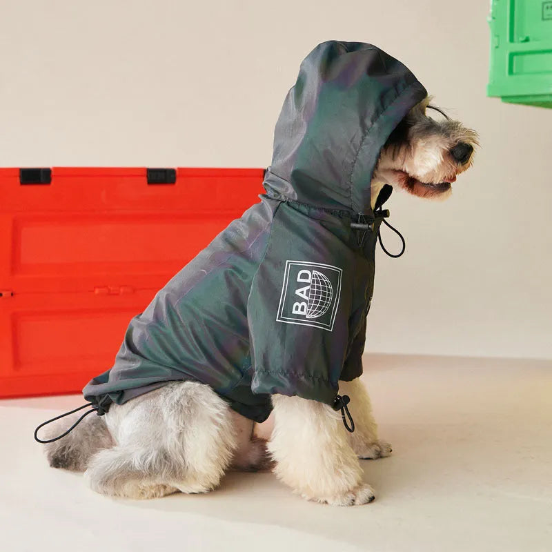 Polyester dog autumn jacket two-legged casual style in jacket colour for pets size S to XXXL