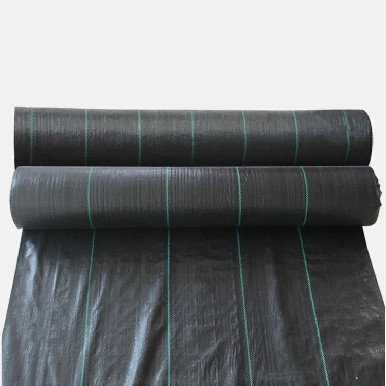 Black woven PE weed-proof fabric for farm greenhouse and garden weed suppression