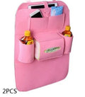 Wool felt car seat organizer bag in black, 33 x 14 x 5.5cm multi-purpose auto storage pouch